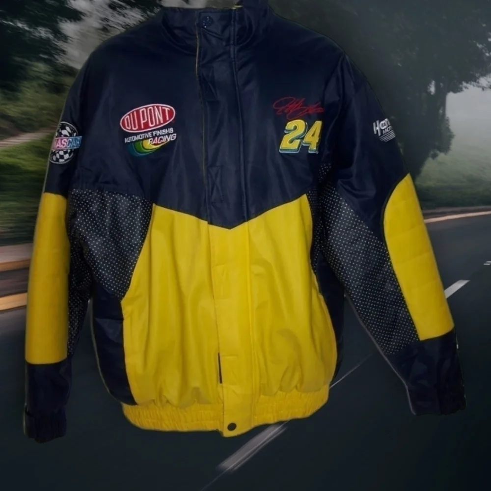 Jeff Gordon Nascar Jacket #24 Vintage Chase Authentics Dupont Racing Men's sz L